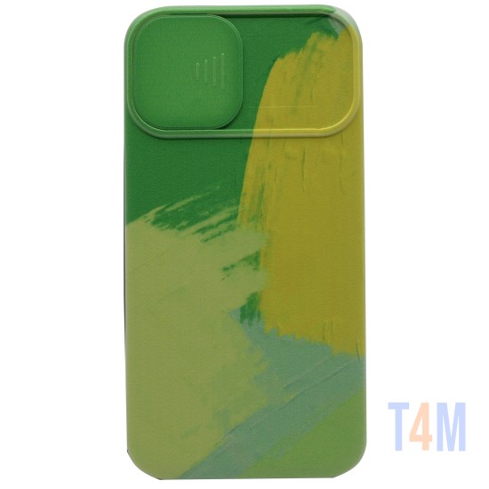 SILICONE COVER WITH CAMERA SHIELD FOR APPLE IPHONE 11 POR GREEN